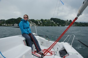 Silvia an der Pinne Silvia an der Pinne